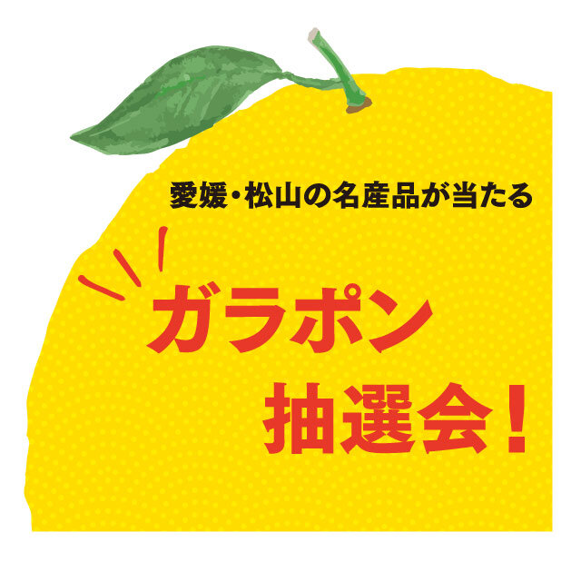 爱媛松山的名特产Galapon抽签仪式!